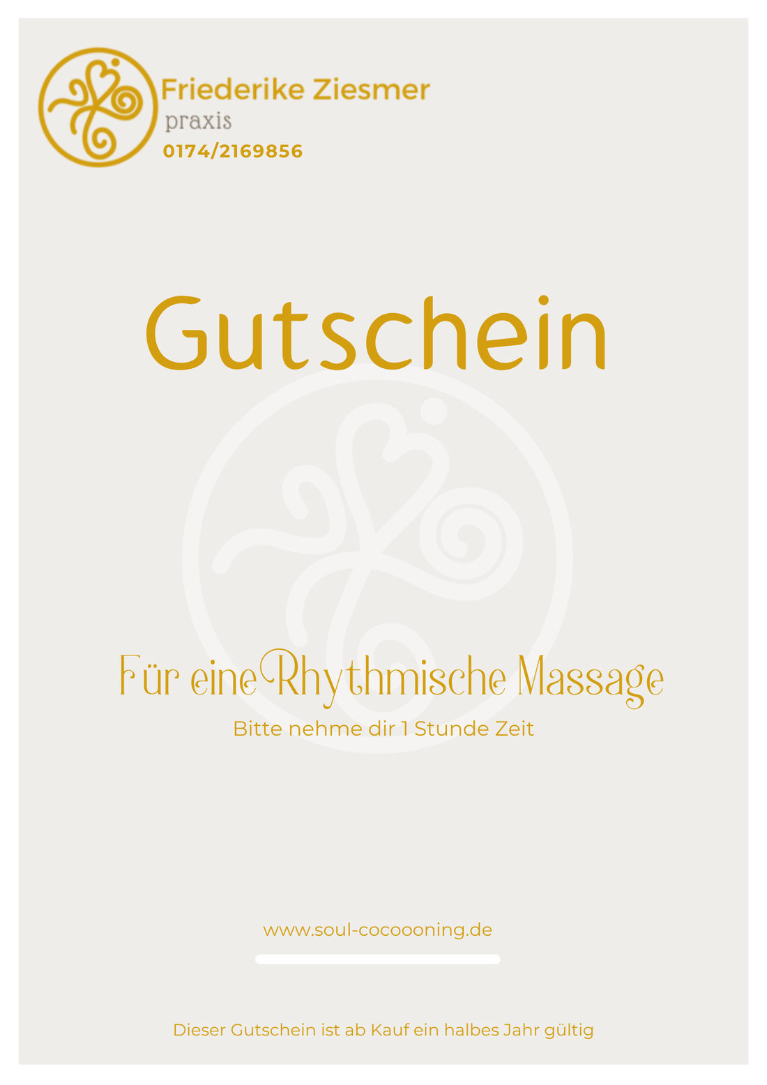Gutschein Rhythmische Massage