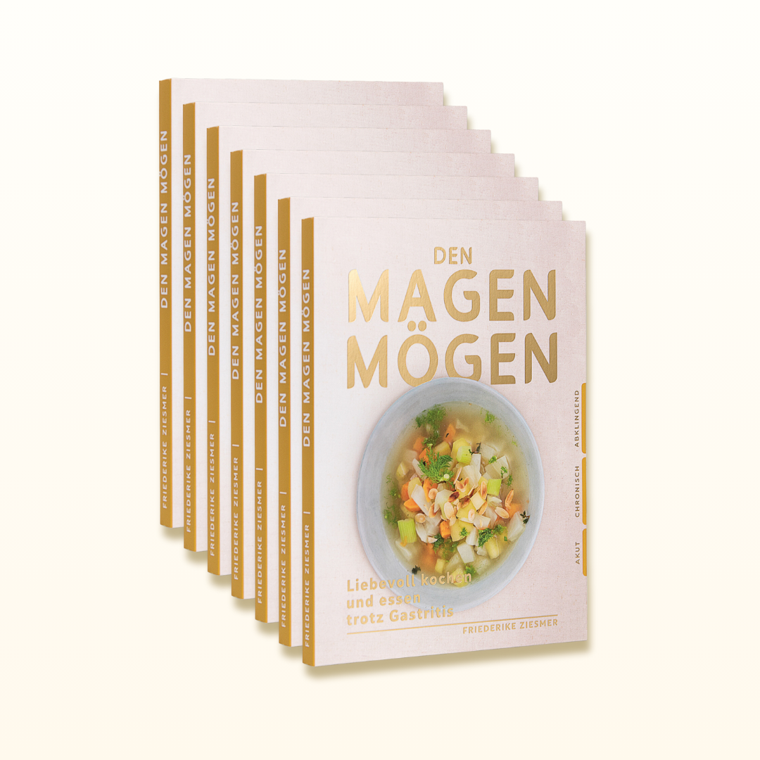 Händlerpaket Kochbuch  &quot;Den Magen mögen&quot; 7 Stück incl. 20%